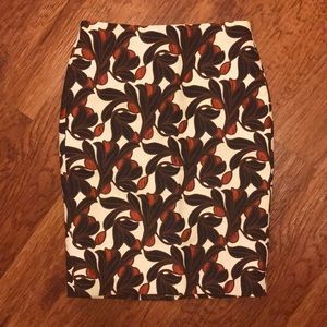 Ann Taylor High Waisted Floral Skirt